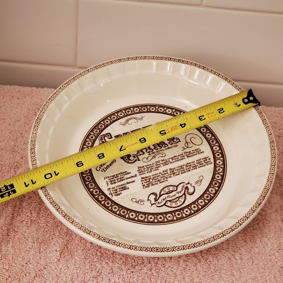COUNTRY HARVEST, Vintage Cheesecake Pie Plate - Picture 4 of 5